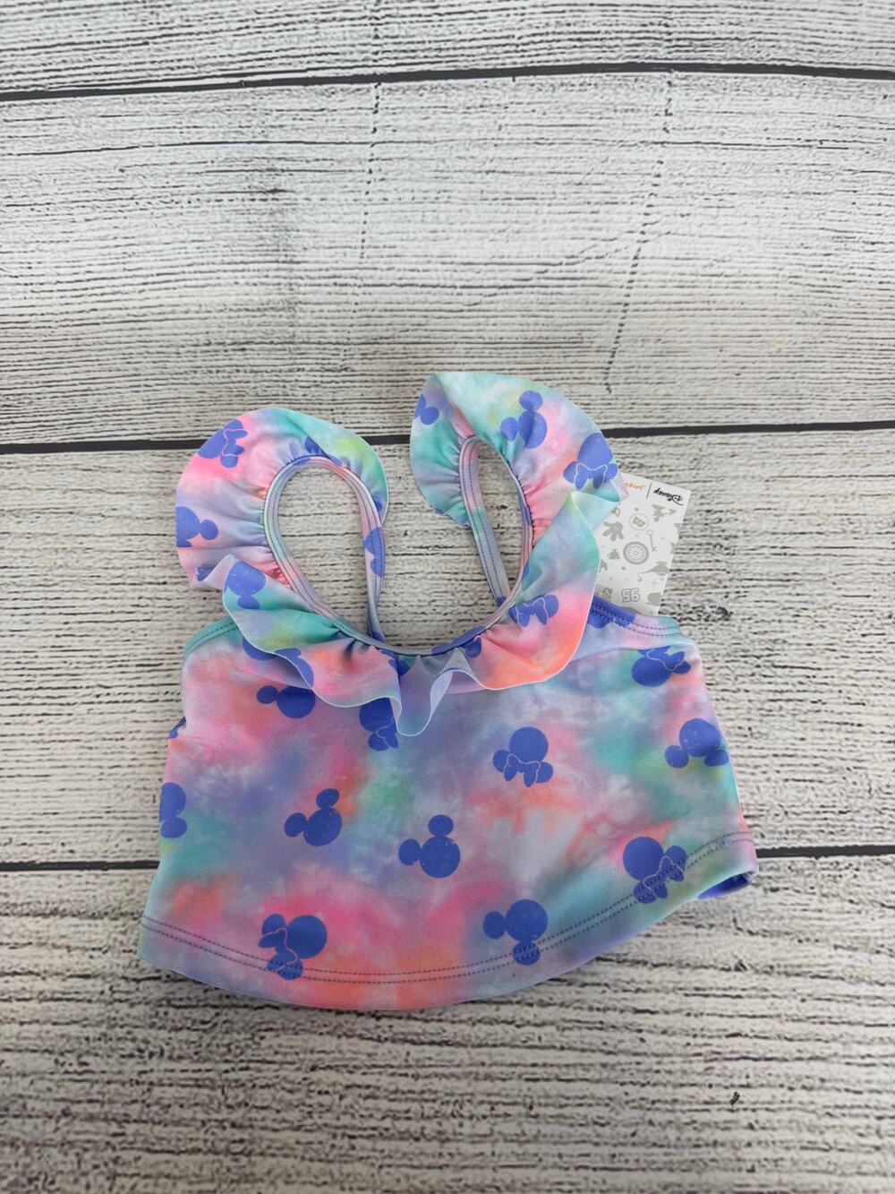 Jumping Beans Disney Baby Girl Tie Dye Minnie Mouse Swim Top Size 12M